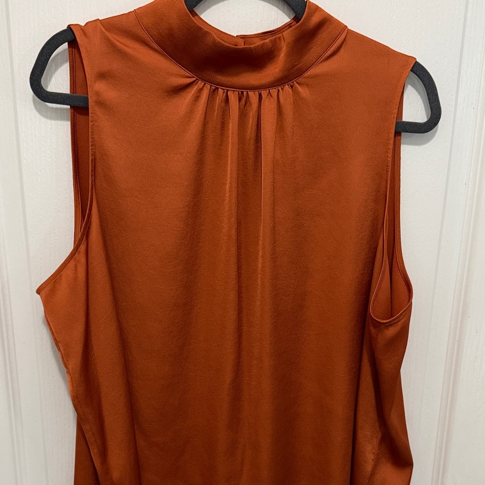 The Limited Sleeveless Orange Spice Blouse